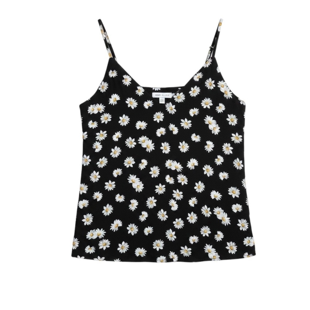 Socialite Black Daisy Camisole Cottagecore  summer XS